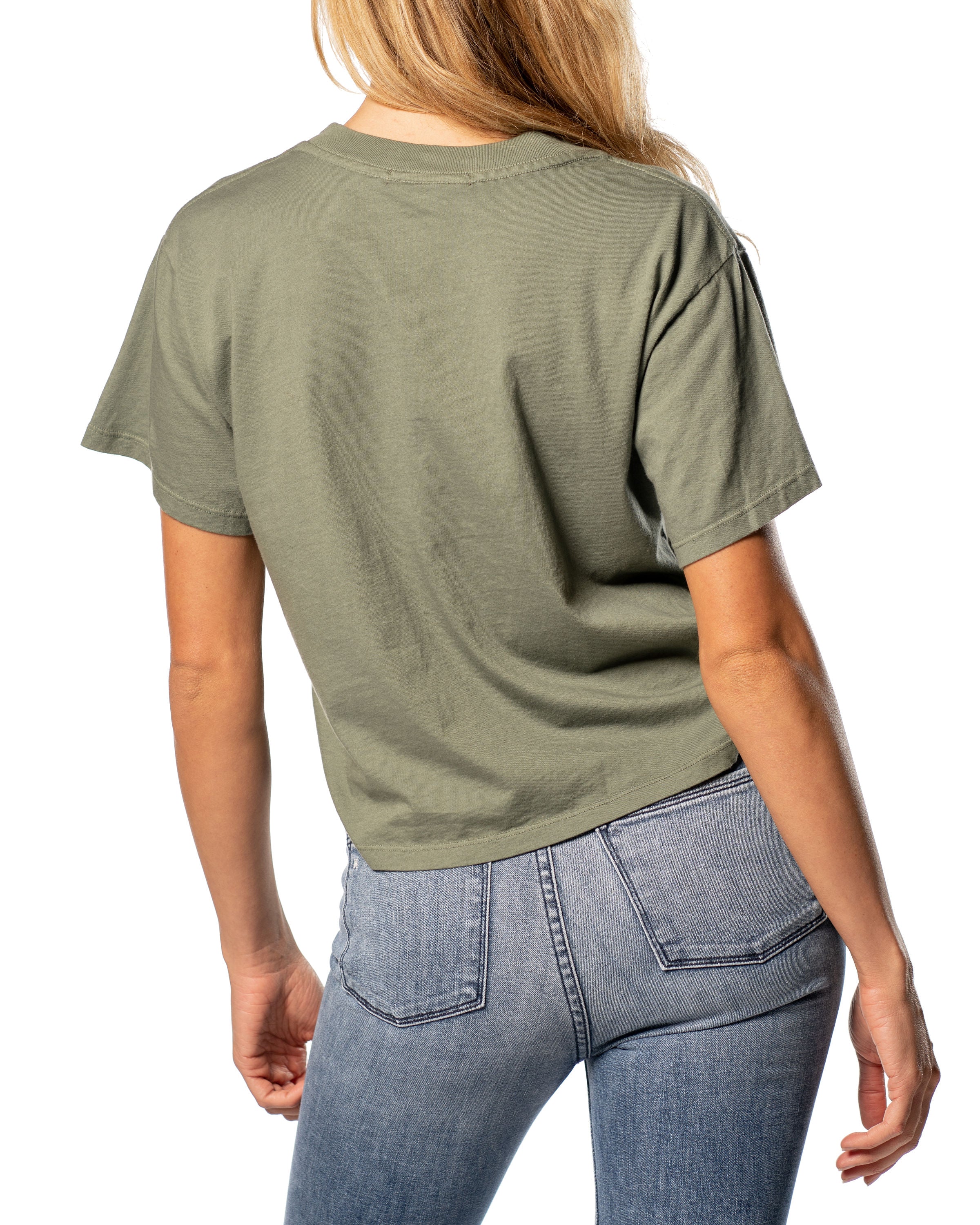 Crop Split T-shirt : Sedona Sage