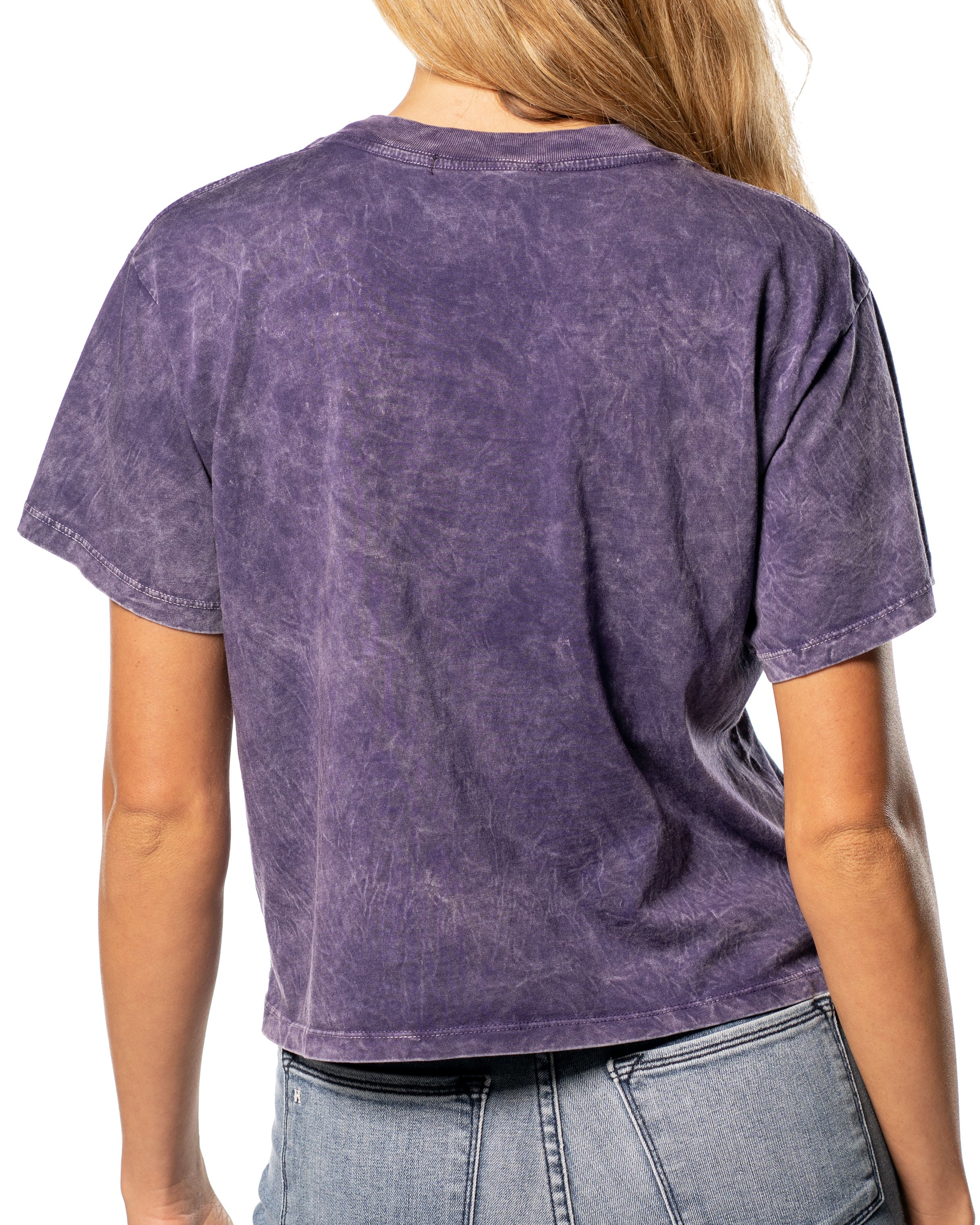 Crop Split T-shirt : Sassafras Vintage Wash