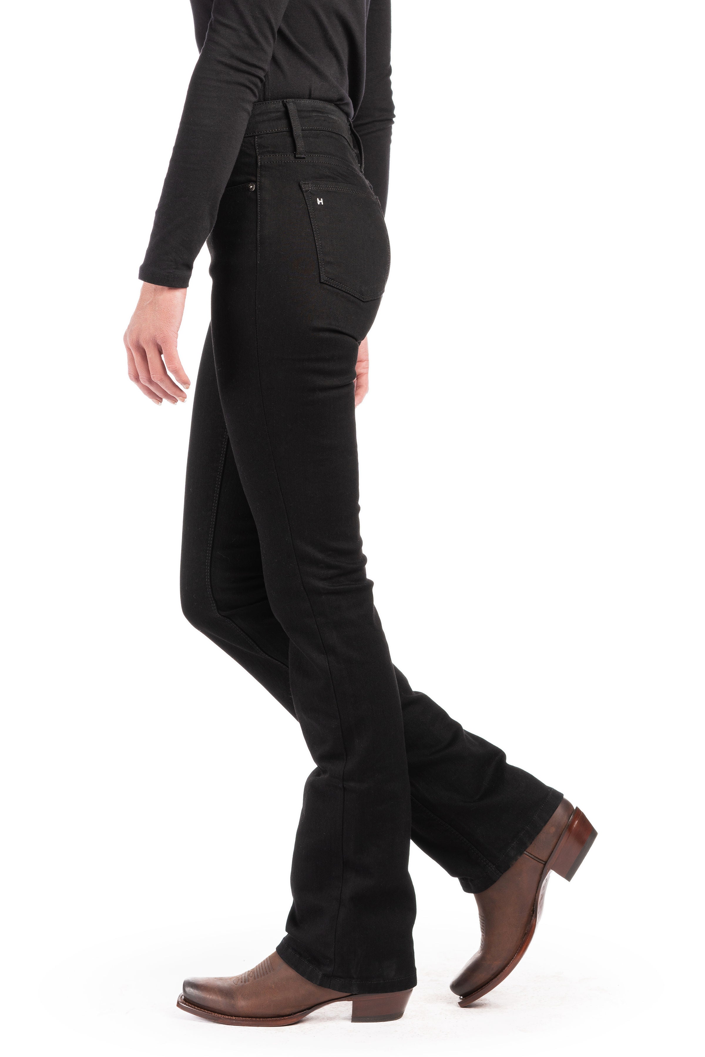 WESTERLY : Straight Leg (Black) Black Stitch