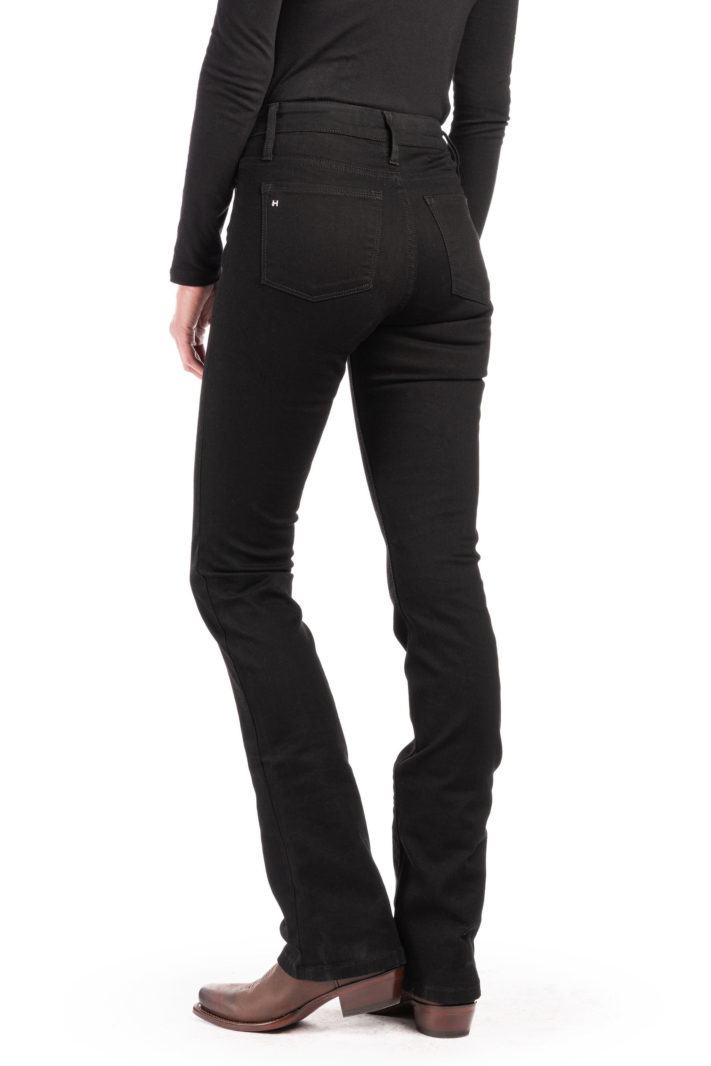 WESTERLY : Straight Leg (Black) Black Stitch