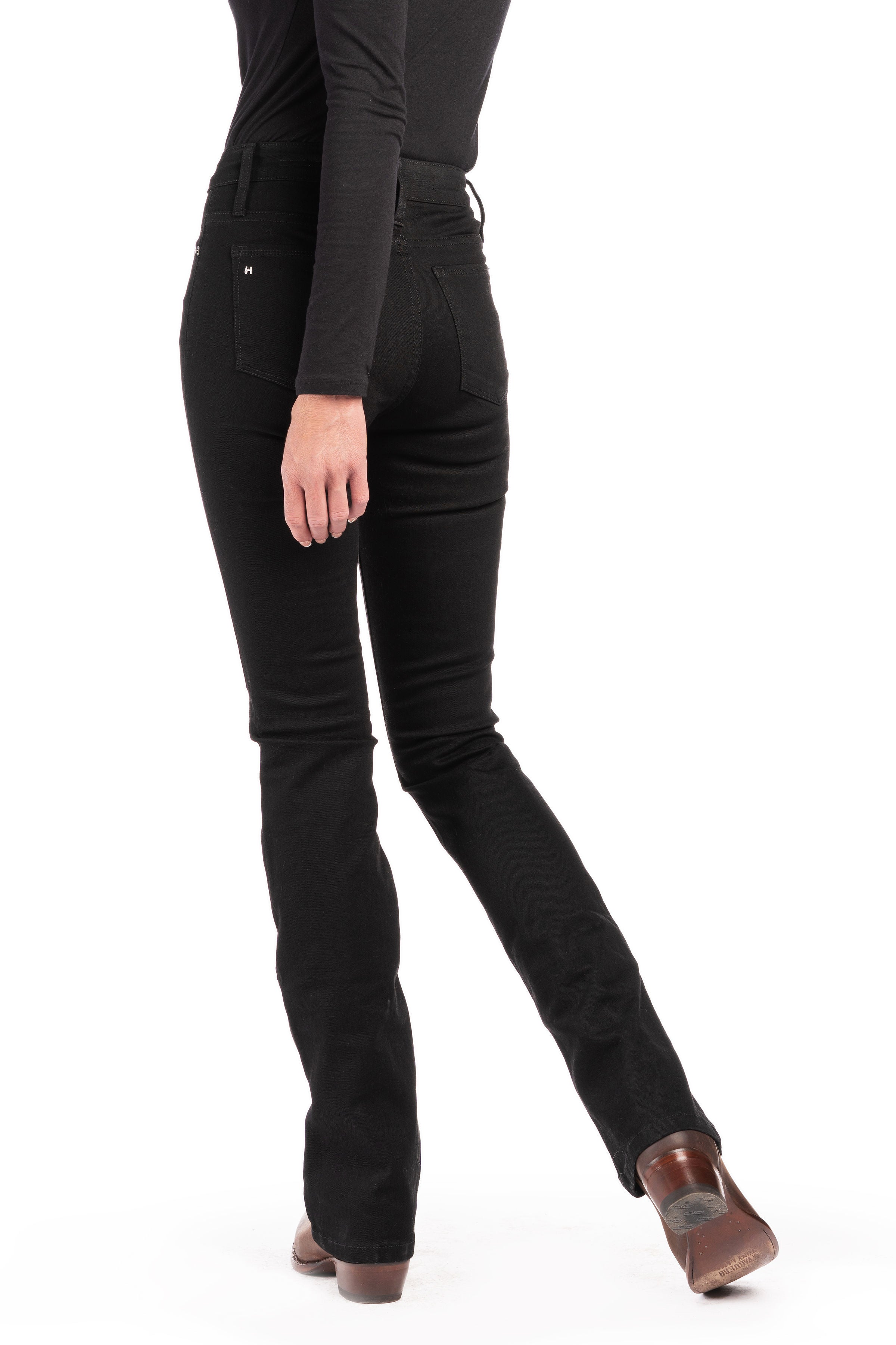 WESTERLY : Straight Leg (Black) Black Stitch